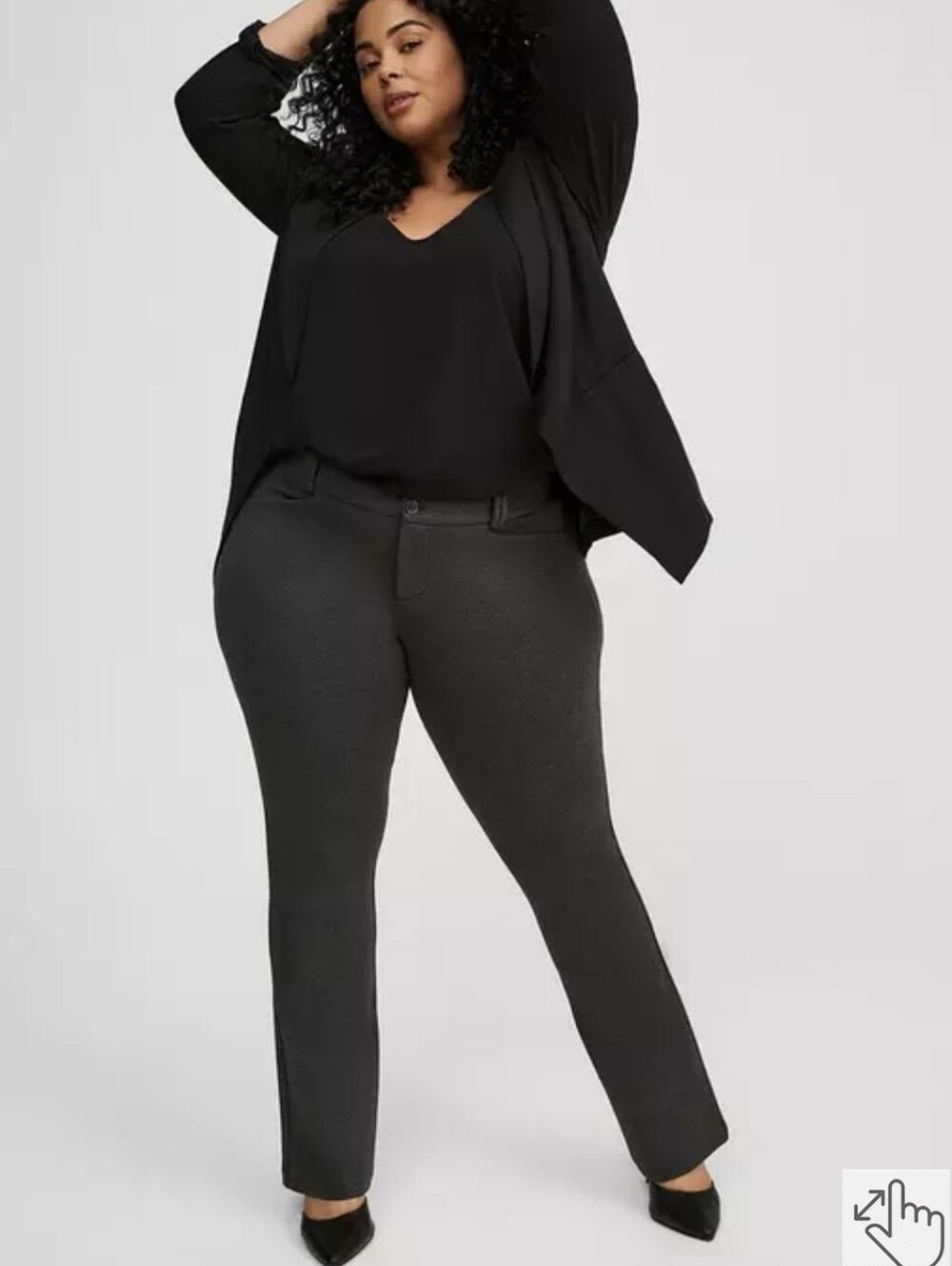 Torrid Charcoal Gray Trouser Bootcut Ponte Pant